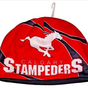 Calgary Stampeders Red Beanie with White Logo